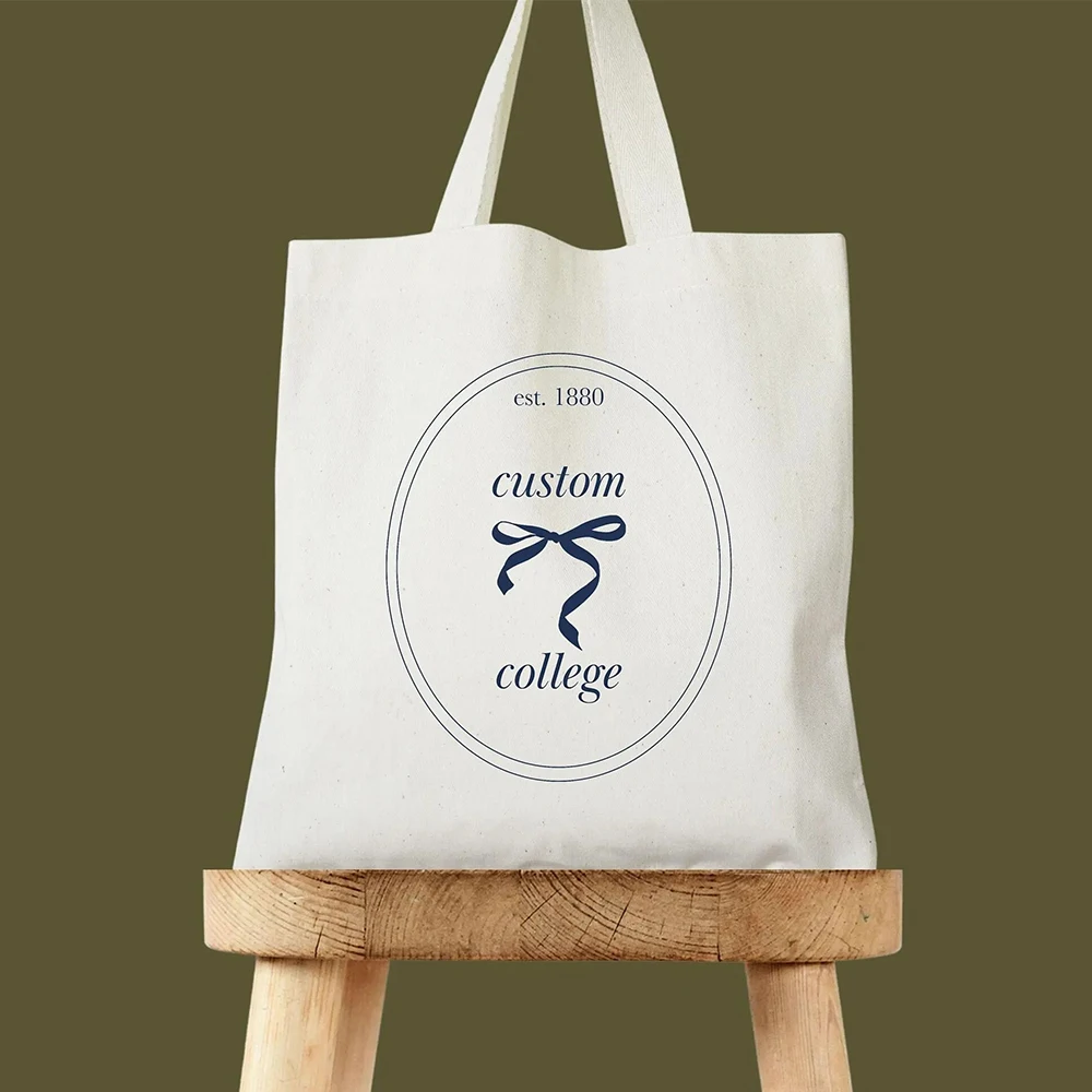 

Custom Bridesmaid Gift Bags Personalized Canvas Tote Bags Made From Eco-Friendly Materials Perfect As Wedding Favors And Gift