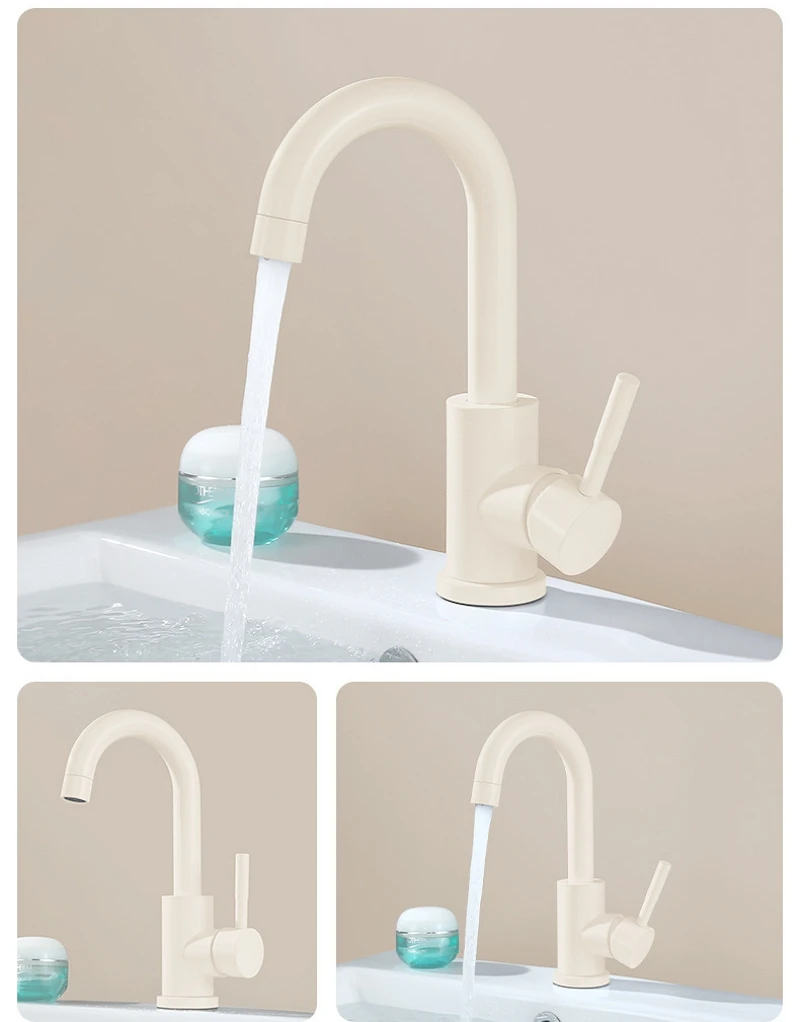 Single Handle High Arc Kitchen Faucet 360 Rotation Stainless Steel Hot Cold Sink Mixer for RV Camper Outdoor Utility Bathroom