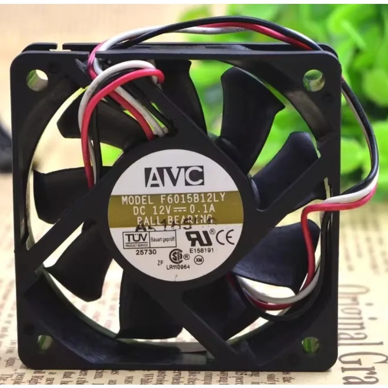 

Новый вентилятор-кулер для AVC F6015B12LY 6015 DC12V 0,1A 6 см вентилятор 60x60x15 мм