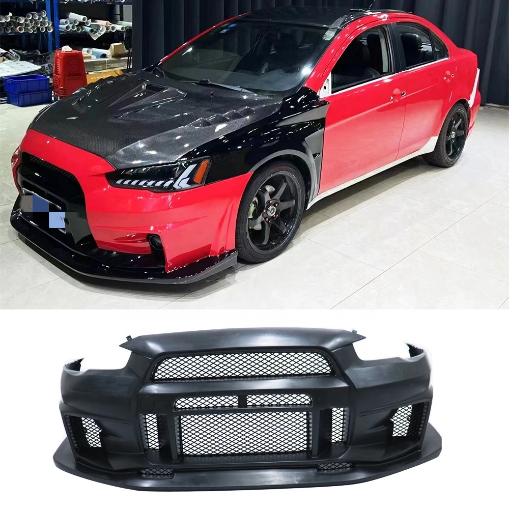 

For Mitsubishi Lancer 2009 -2017 Change To Varis Front Bumper For Lancer EX Upgrade Varis Style PP Plastics Material Car Bodykit