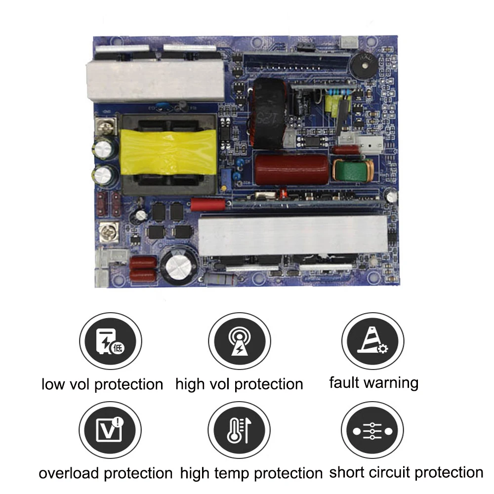 

Pure Sine Wave Inverter Motherboard 12V/24V/48V/60V Input to 220V Output 300W Inverter Module Overload/Short-circuit Protection