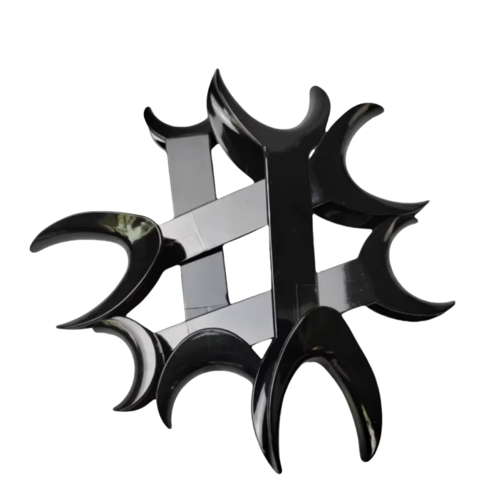 

4Pcs Dental T-Shape Retractor - Double Head Mouth Opener for Orthodontic Procedures and Clinical Examinations (Small/Large Black