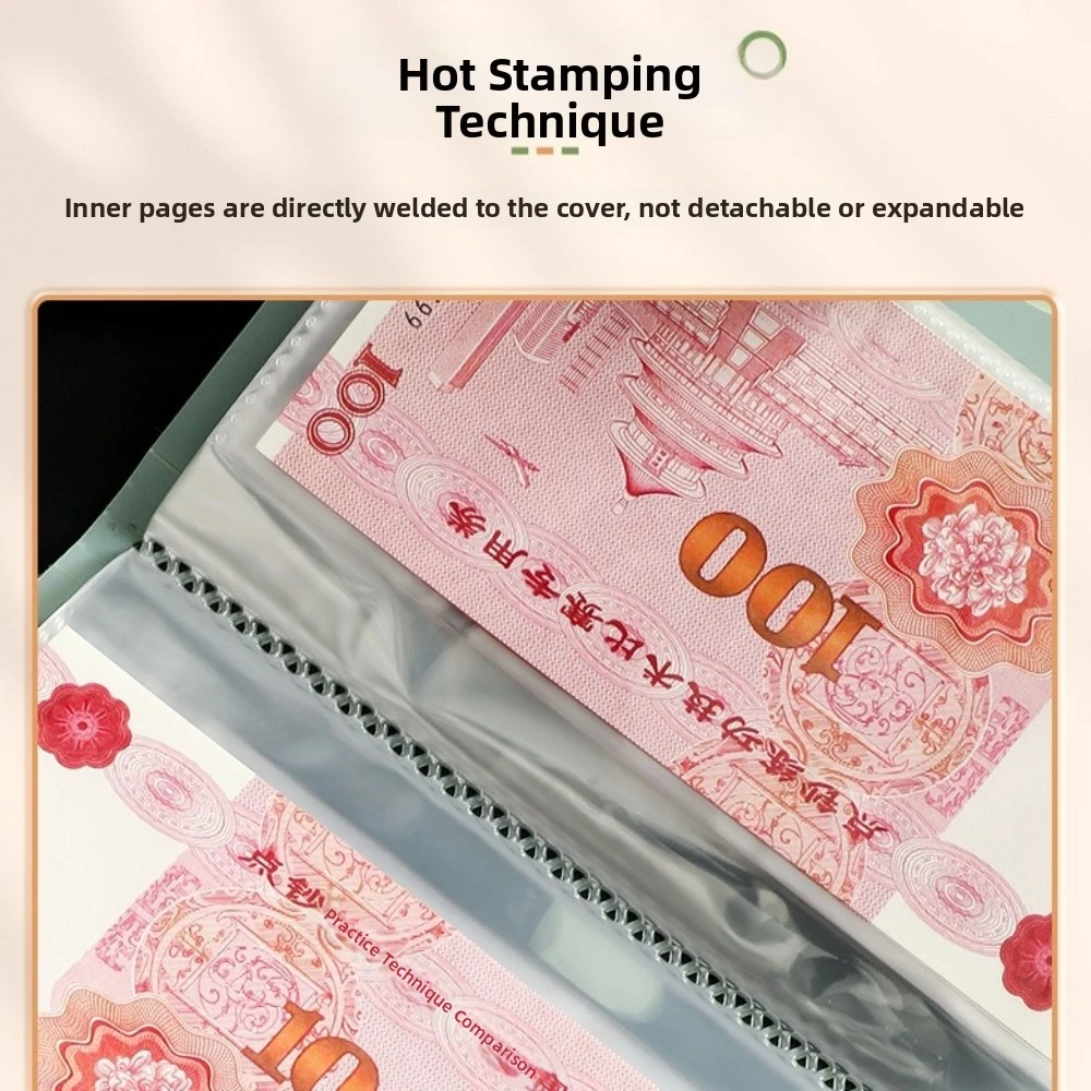New 100 Envelopes Money Saving Binder PVC 3D Flower Pattern Budget Savings Book Reusable Budget Notebook Gift Giving