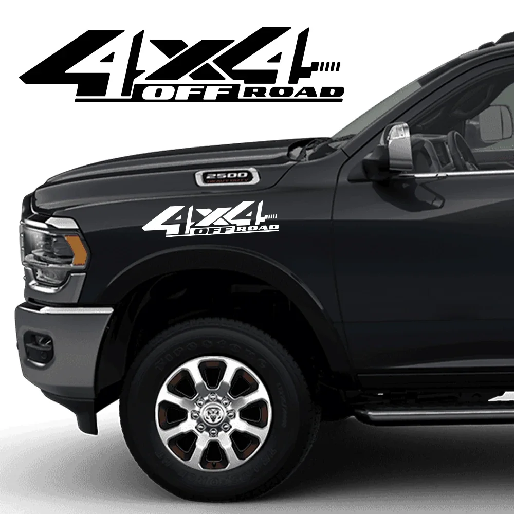 4X4 OFF ROAD Car Stickers Auto Vinyl Film Pickup Decals For Ranger Raptor F-150 Hilux D-MAX Silverado Ram GMC Car Accessories