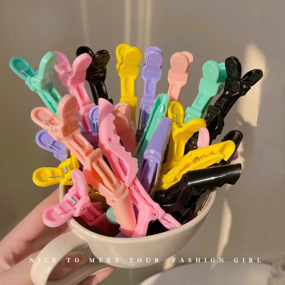 2-4Pcs Colorful Alligator Hair Clips Clamps Hair Grip Crocodile Hairpins Hair Barber Accessories Hairdressing Professional Salon