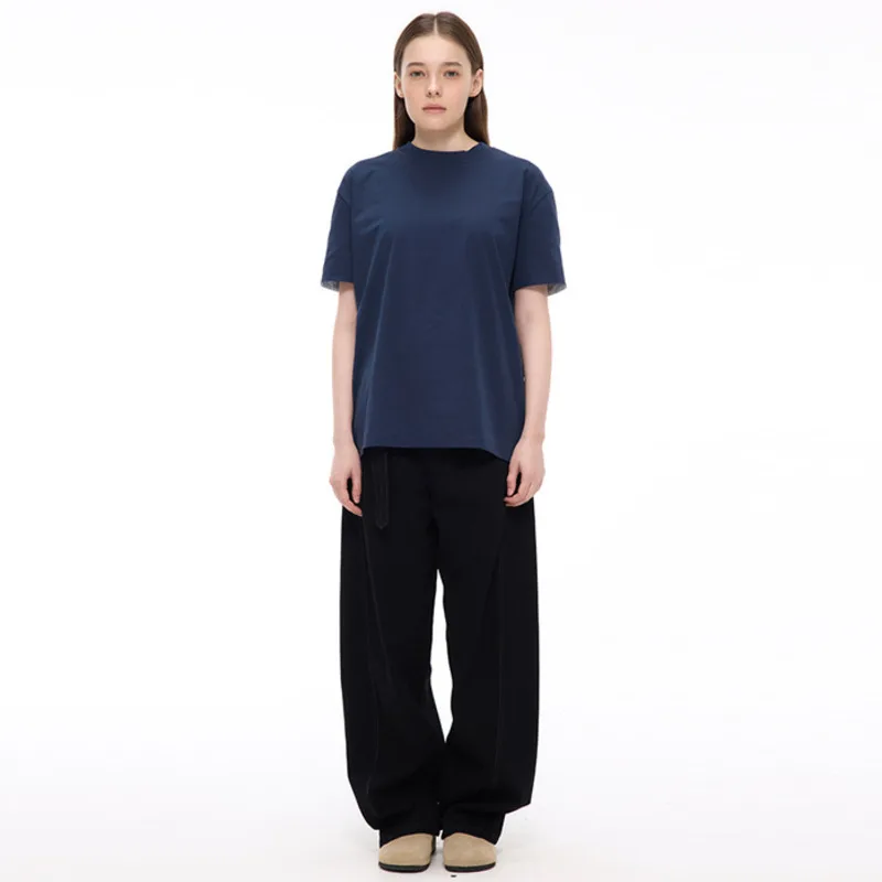 

Wind Belt Simple Loose Casual Fashion Trendy Denim Jeans Pants Wide-Leg Scimitar Solid Color Denim Jeans For Man And Woman 8KV8