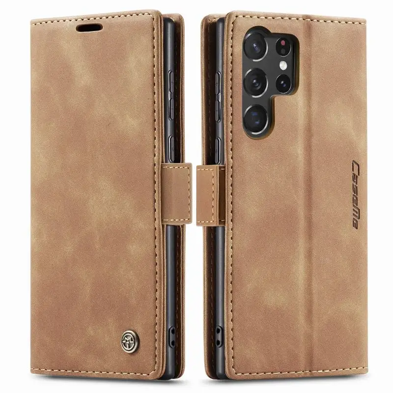 

Cover Case For Samsung Galaxy S24 Ultra Magnetic Flip Luxury Leather Wallet Phone Bag Cases For Samsung S24 S 24 Ultra