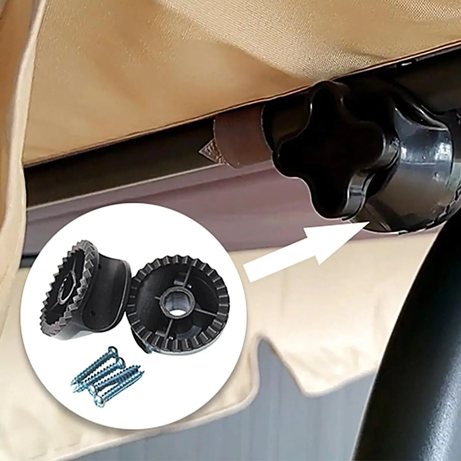 Garden Swing Fittings Swing Chair Canopy Bracket Replacement Outdoor Rustproof Repair Tool Courtyard Swing Frame Component kit