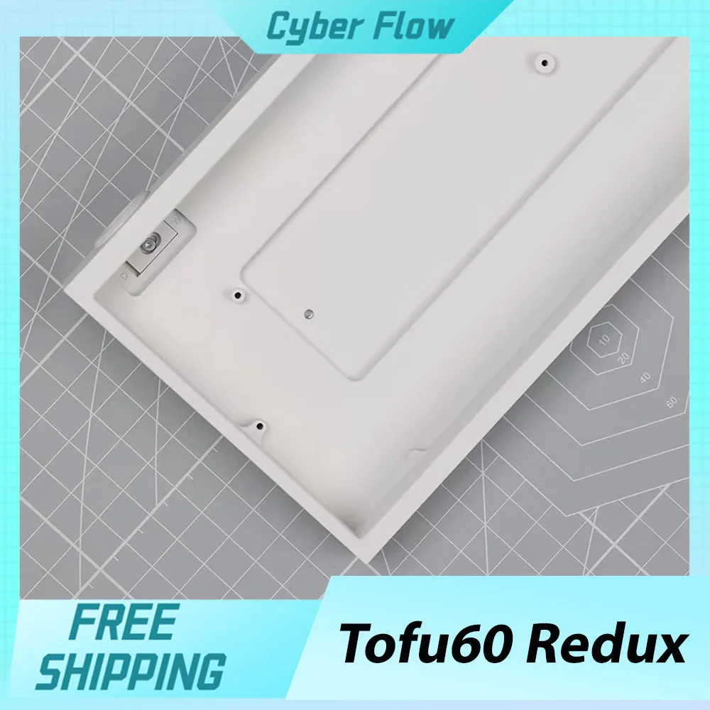 Tofu60 Redux حافظة لوحة المفاتيح غلاف من الألومنيوم Gh60 محور مغناطيسي Wooting60he Rakka Shell تخصيص حافظة لوحة المفاتيح ملحقات ألعاب الكمبيوتر #1