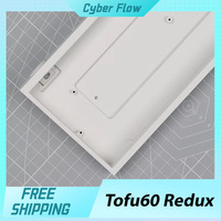 Tofu60 Redux Keyboard Case Aluminum Shell Gh60 Magnetic Axis Wooting60he Rakka Shell Customize Keyboard Case Pc Gamer Accessorie
