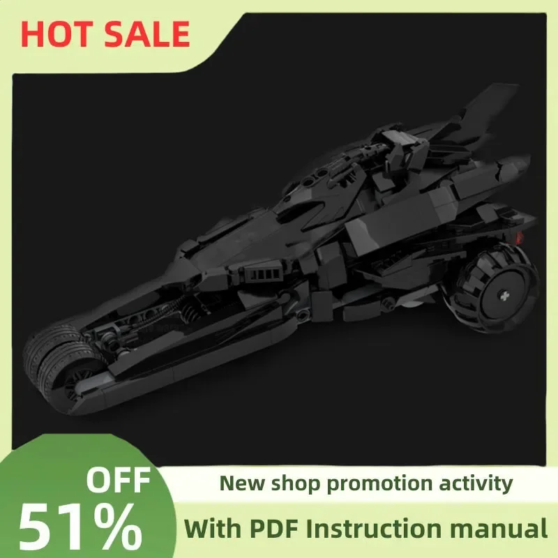 

New Hot Famous Bat Hero Movie Series Moc Dragster Dark Shark Model Building Blocks Diy Creative Ideas Kid Toys Birthday Gifts