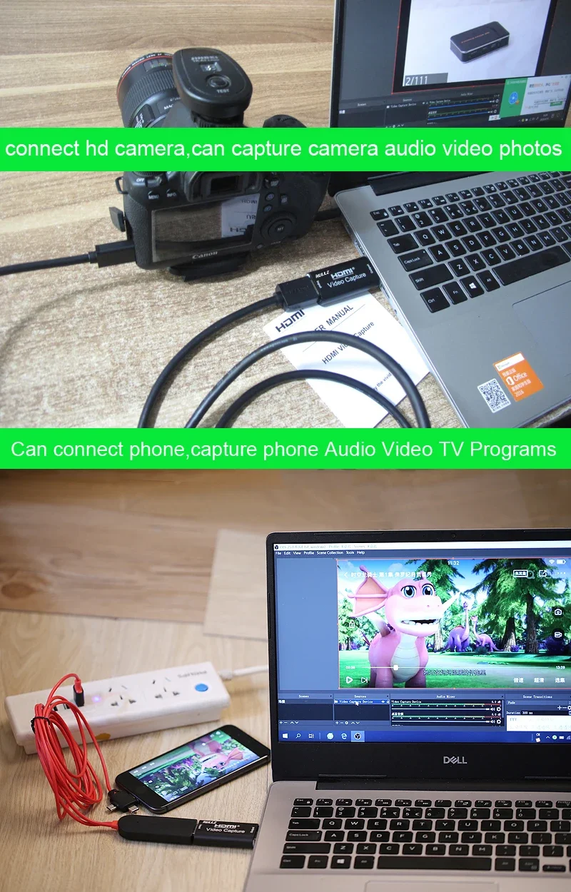 USB 2.0 بطاقة التقاط الفيديو 1080P USB 2.0 HDMI لعبة المنتزع صندوق لكاميرا DVD الكمبيوتر تسجيل Placa دي فيديو البث المباشر PS4