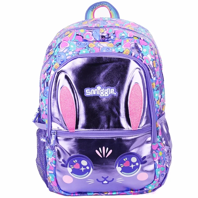 Genuine Australia Smiggle Reduces The Burden Students' Shoulders With Large Capacity Ultra Light Purple Rabbit Outdoor Backpack 