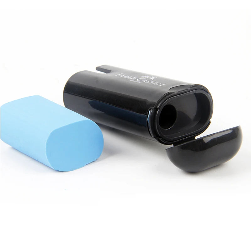 1pcs FABER-CASTELL 183701 Pencil Sharpener + Eraser Multi-function Pencil Sharpener Single Hole Art Office Stationery