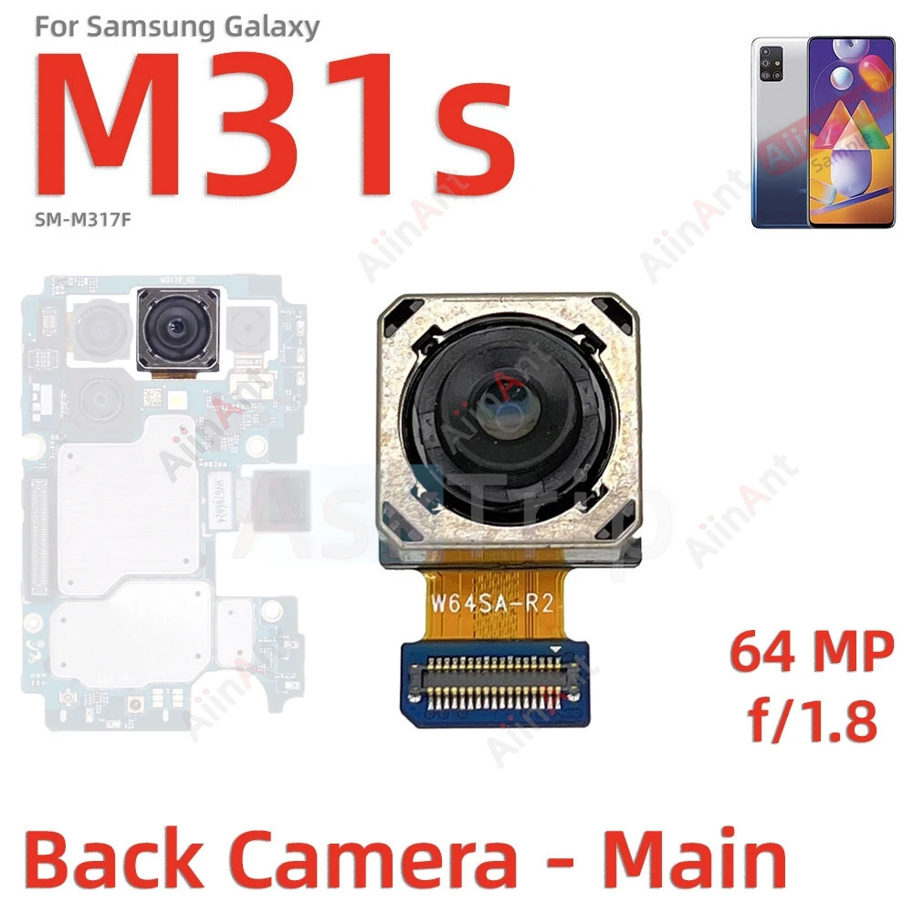 Macro Depth Wide Main Small Front Back Rear Camera Flex Cable For Samsung Galaxy M30 M30s M31 M31s M305F M307F 4G 5G