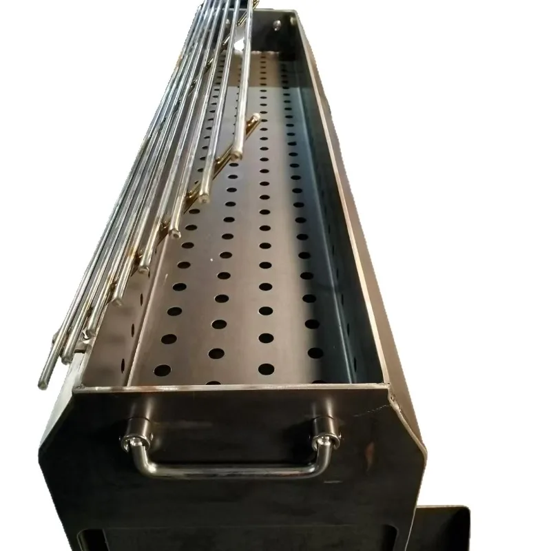 

Steel Small Edge BBQ Grill Charcoal Plate 4.0 Integrated Bending, Household Furnace Body