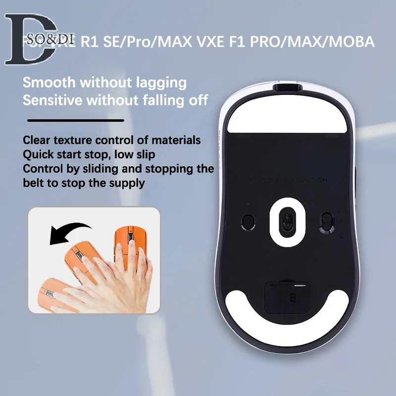 Mouse Foot Sticker For VXE R1 SE/Pro/MAX/for VXE F1 Pro/MAX Gaming Mouse Non-Slip Pad E-Sport Gamer Accessories