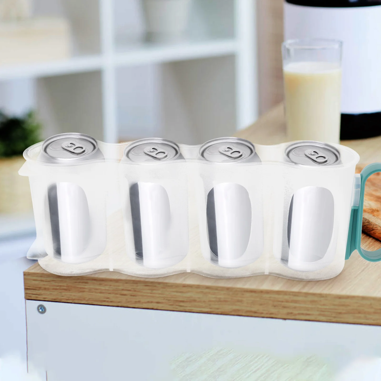 

Soda Can Dispenser Organizer Refrigerator Storage Box Holders for Fridge Self-pushing