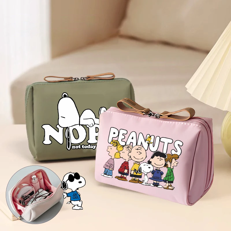 Snoopyed Cosmetic Bag Large Capacity Travel Portable Girl Makeup Case Waterproof Multifunctional Toiletry Organizer Storage Bags