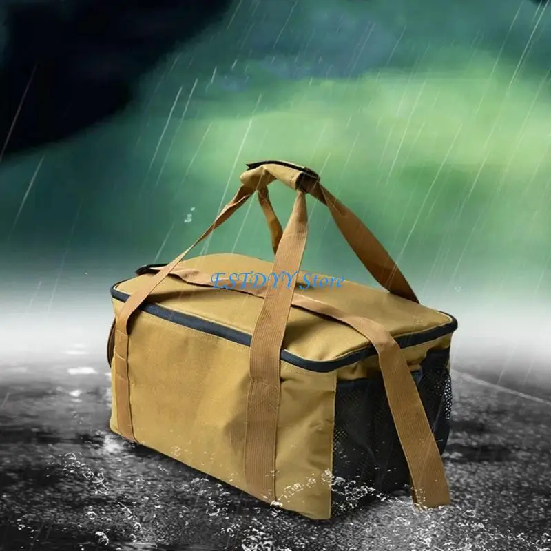 

G6DE Camping Thermal Cooler Bag wIth Shoulder Strap Waterproof Picnics Insulated Bag