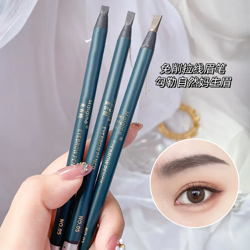 Thread  Eyebrow Pencil Cosmetics Original High-End Makeup Hard core, tearable and not easy to remove makeup, Chinese style wild
