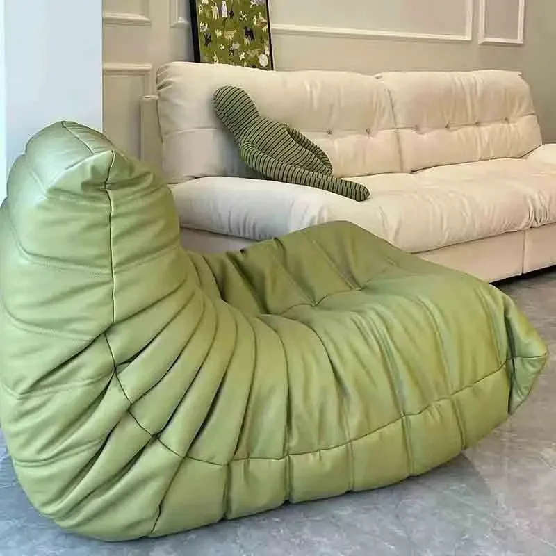 كرسي Fireside بدون ذراع أريكة أرضية كسولة أريكة صالة ناعمة كرسي لغرفة المعيشة وغرفة النوم وصالون كرسي كيس فول فردي