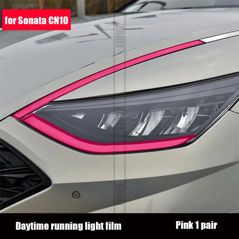 For Hyundai Sonata DN8 2020 driving lights car tail fog lights rearview mirrors turn lights color change film decoration