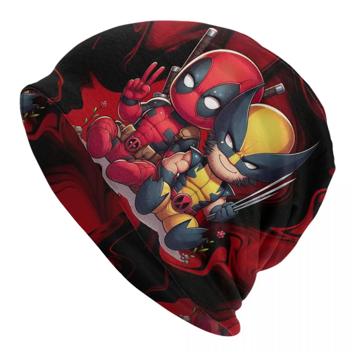 Hat 2024 MARVEL Video Thin Caps For Men Women Deadpool & Wolverine Skullies Beanies Ski Caps Soft Bonnet Hats