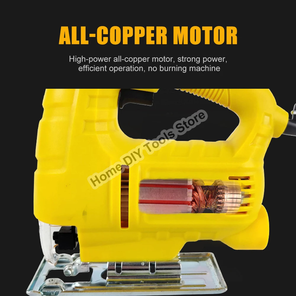 550W Corded Jig Saw Quick Blade Change Jigsaw Variable Speed Electric Saw Woodworking Power Tool EU Plug