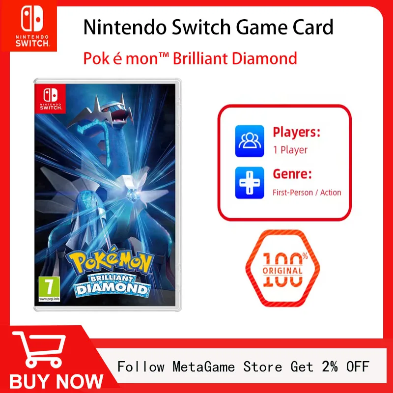 ポケモンブリリアントダイヤモンドnintendo-switchシリーズ100-公式物理ゲームカード3モードサポート