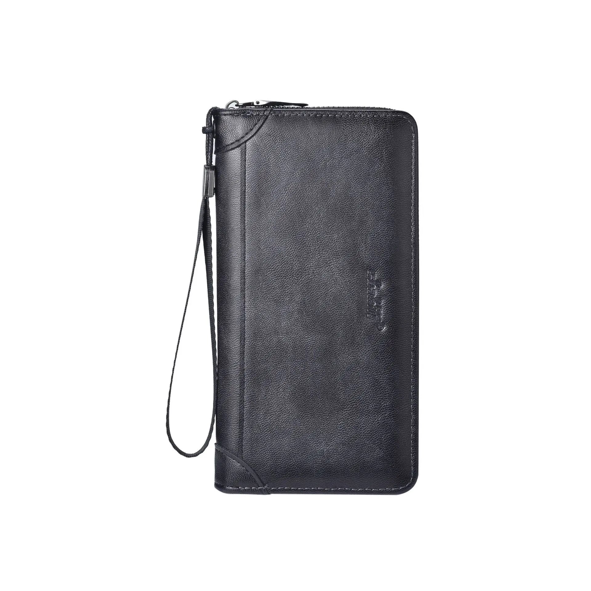 Długi Portfel na Zamek Błyskawiczny Skórzany PU RFID Portfel Unisex Kopertówka Wielofunkcyjny Portfel na Karty Kredytowe Męski