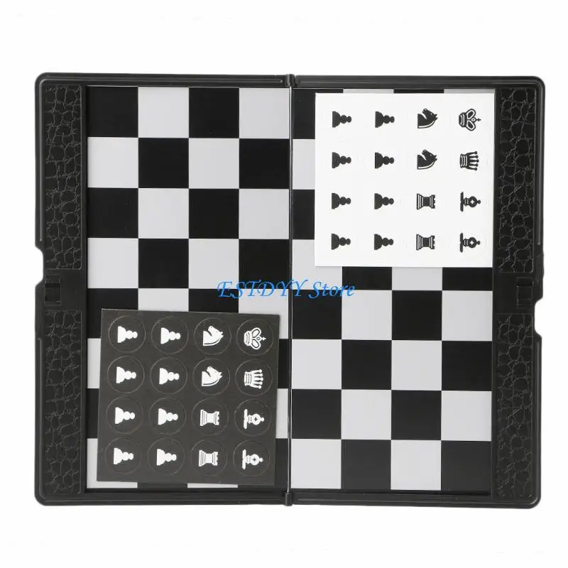G6DE Pocket Folding International Chess Set Board Checkers Plane