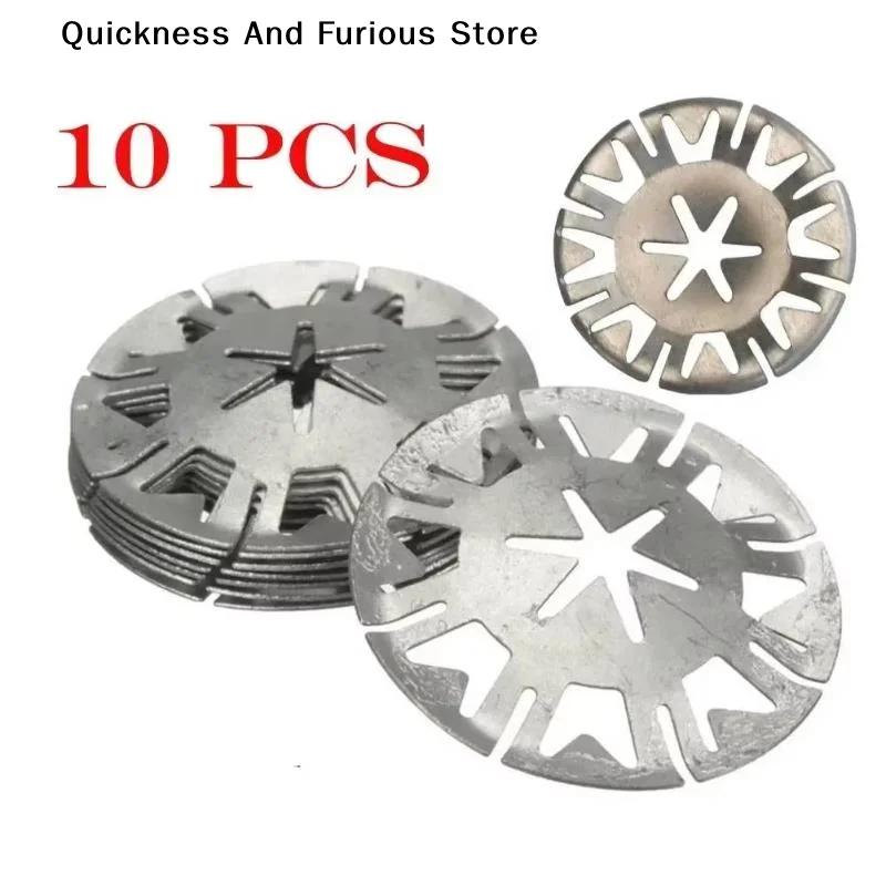 【MO】10 Pcs Undertray Exhaust Heat Shield Metal Spring Washer Nut Insulating Metal Clamp Fixing Clip Car Parts Camper Accessorie