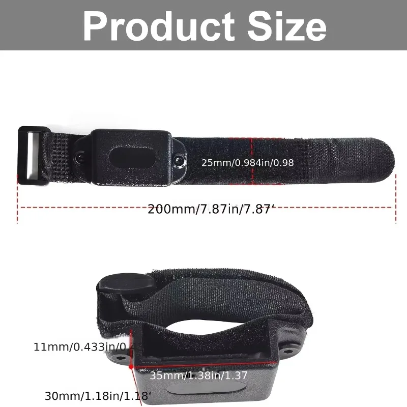 Walkie Talkie Mount Quick Release Bracket Adjustable Hook Arm Strap Zip Tie for Backpack Strap Outdoor Radio Holder Gear