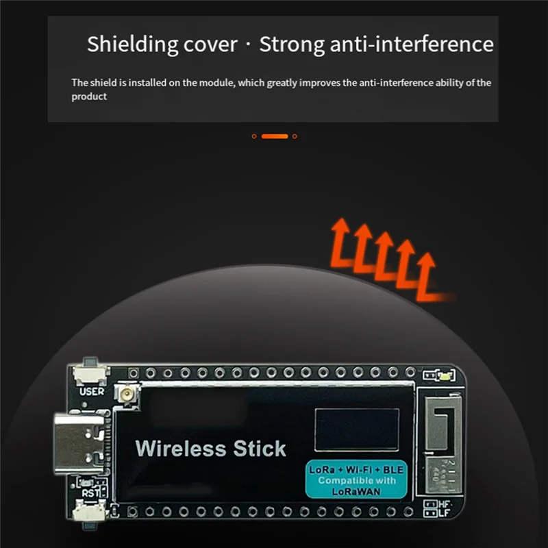 

ESP32-S3 Беспроводная макетная плата Lora WIFI Bluetooth SX1262 Lorawan BLE Быстрое подключение Type-C 433-510 МГц Прочный