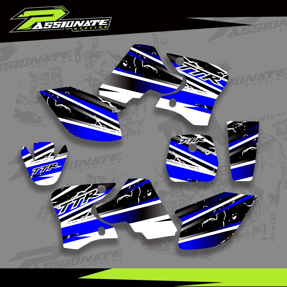 

For Yamaha TTR90 TTR 90 2000-2007 2006 2005 2004 2003 2002 2001 Motorcycle Fairing Graphics Background Decal Sticker Customize