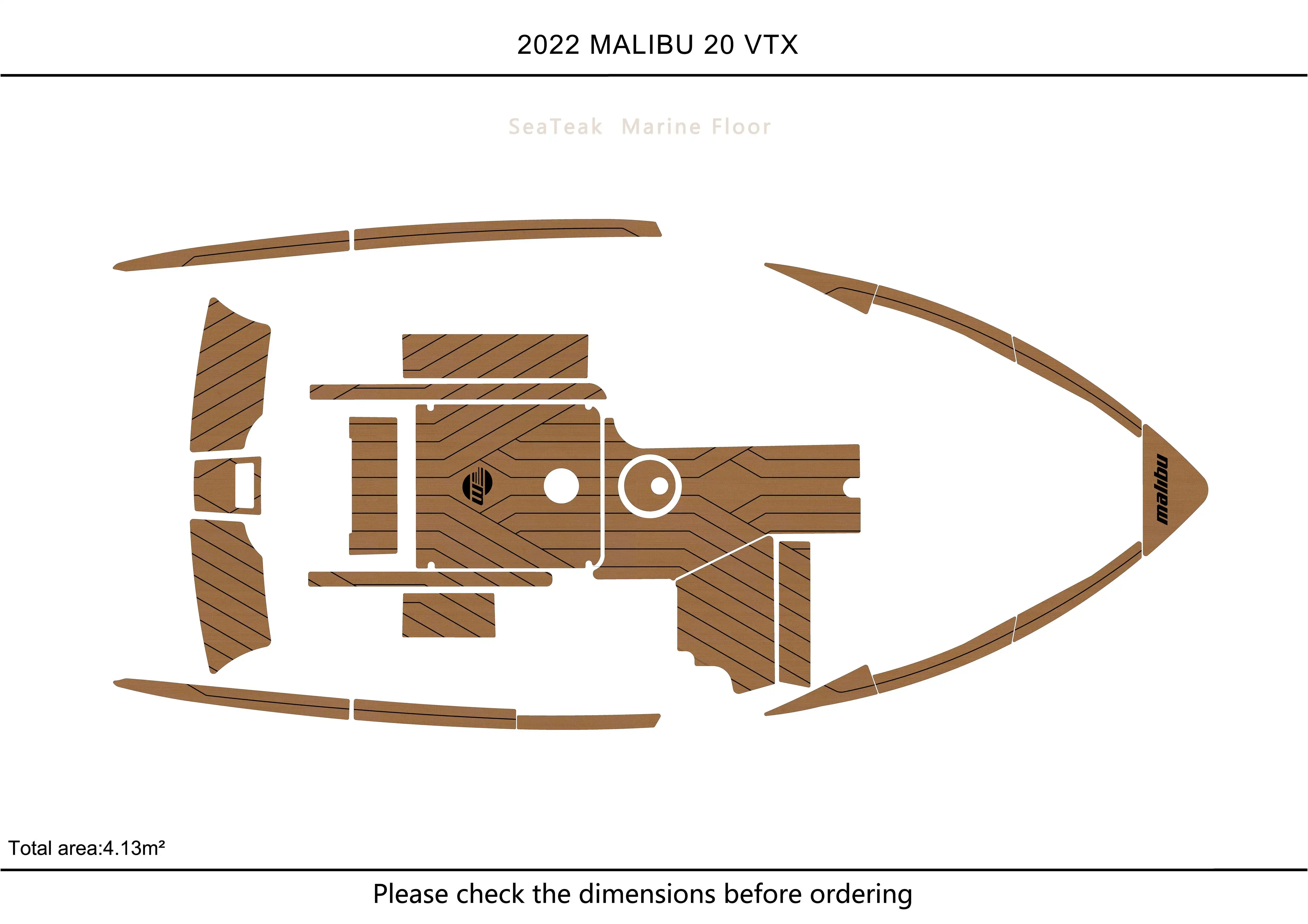 

2022 MALIBU 20 VTX bow Cockpit 1/4" 6mm EVA fAUX carpet Water Ski Yacht Fishing Boat Non-slip mat floor