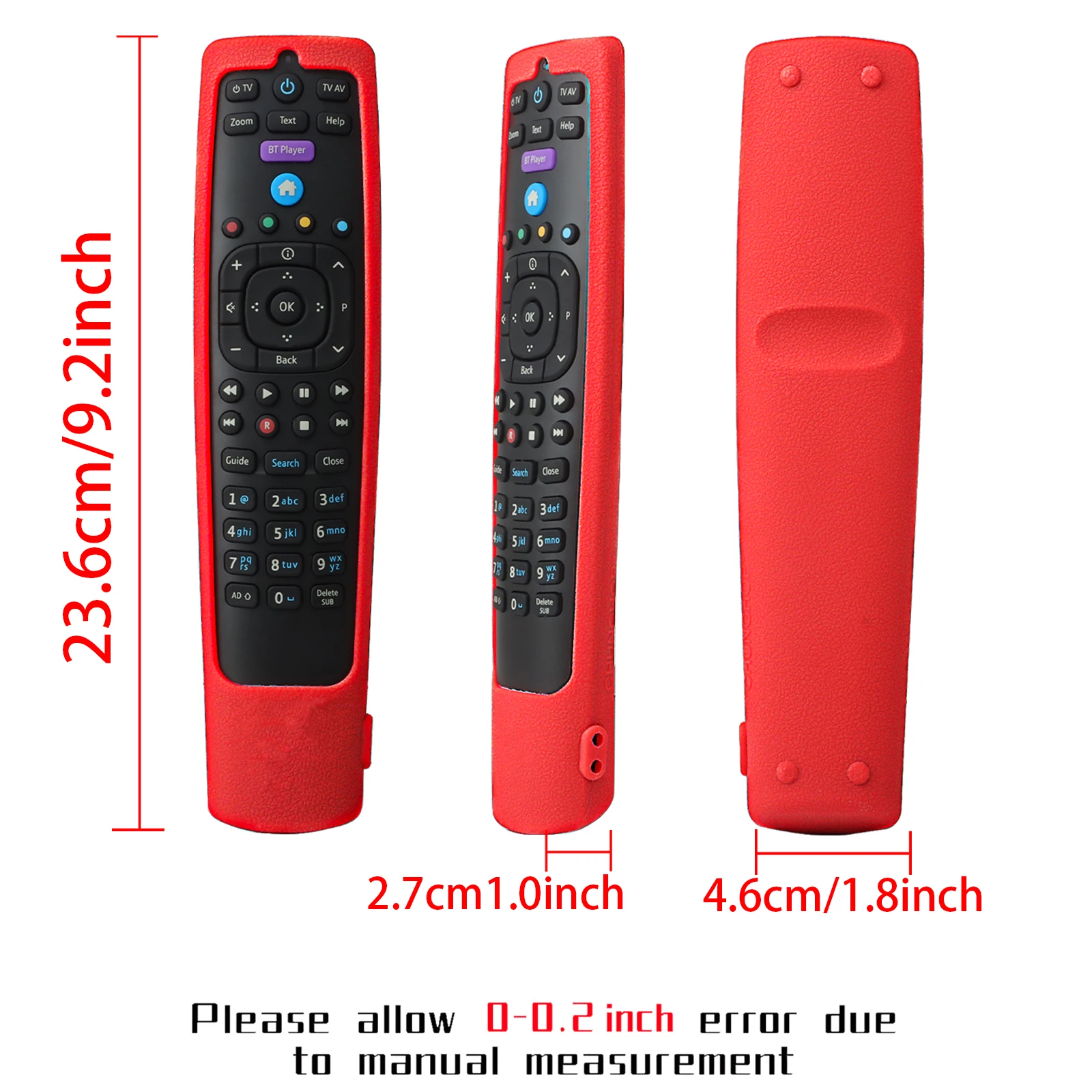 Silicone Protective Case Fit for BT YouView Set Top Box Remote Control Shockproof Cover