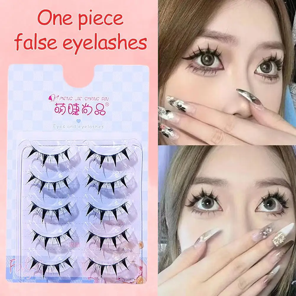 

5 Rows U Shape Wispy False Eyelashes Cluster Natural Dense Korean Style Eye Lashes Extension For Women Party Makeup