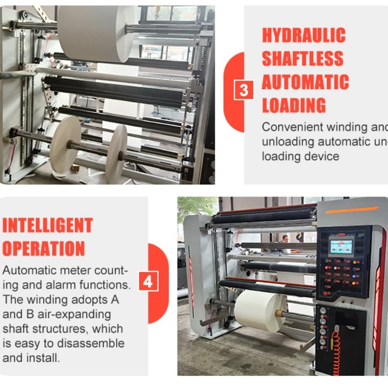 High Speed Paper Slitting Machine PLC Control Paper Cutter Reel Paper Slitting Rewinding Machine Production Line for Poland