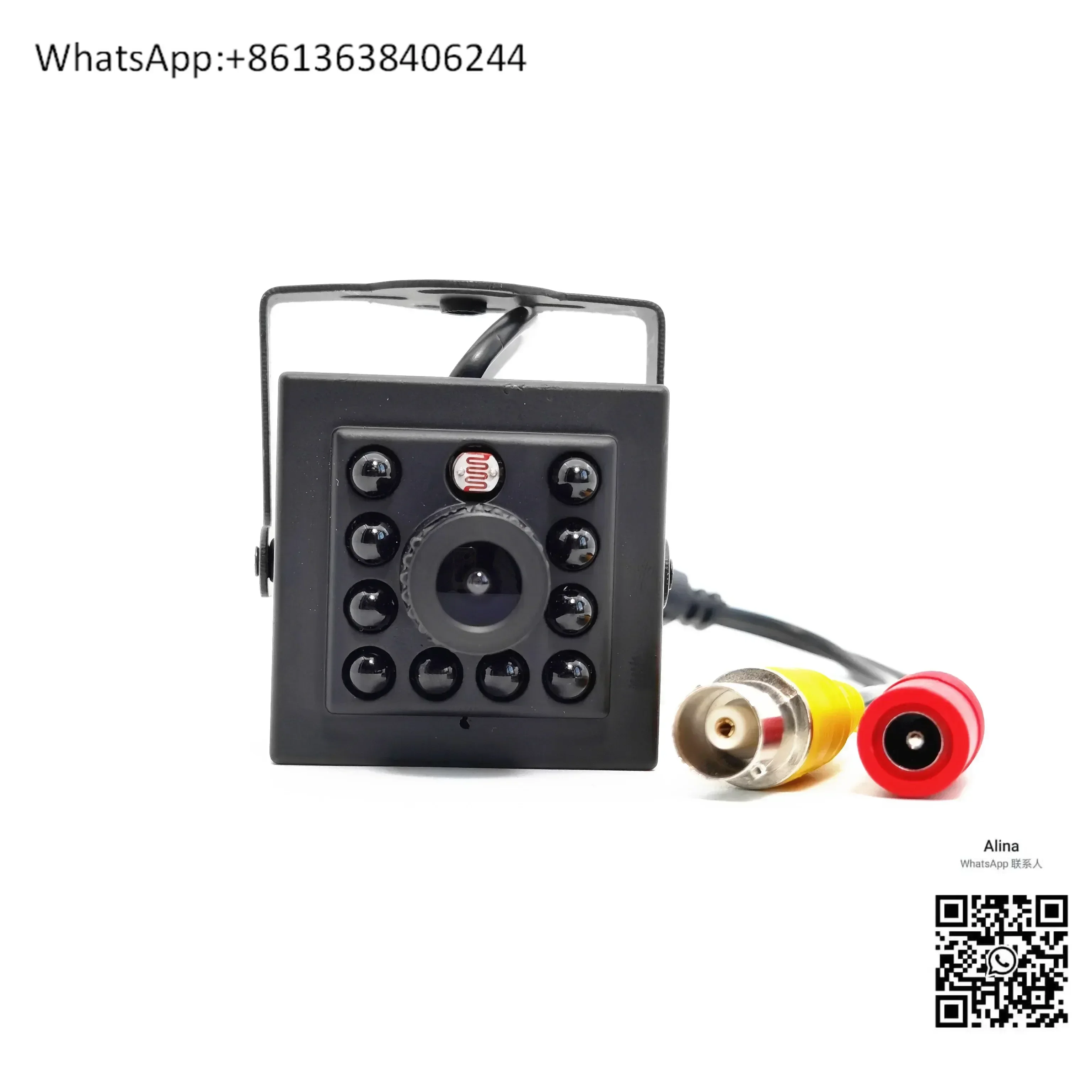 HD infrared square analog camera mechanical cable night vision home automation surveillance camera probe