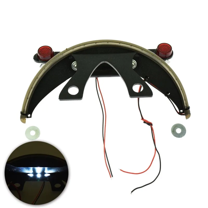 

For Victory Vegas 8-For BALL Motorcycle LED Rear Taillight For Fender License Plate Turn Signal Light Support Bracket Lamp-X59A