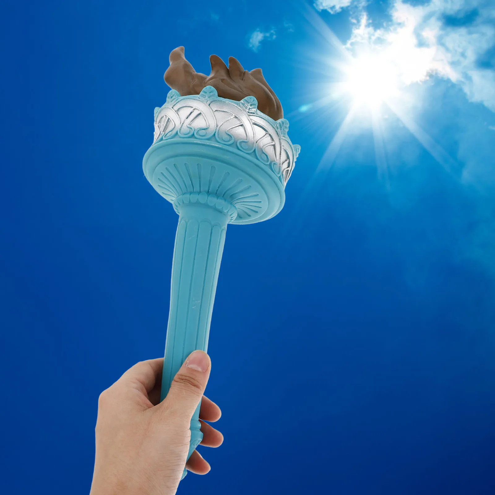 

Statue Of Liberty Headband Torch Set Patriotic Costume Accessories Halloween Party Masquerade Dress Up Ladies Spiked