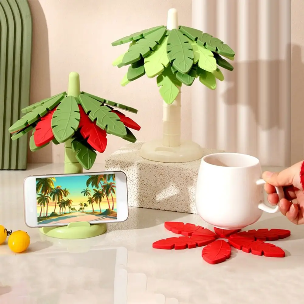 1/4 adet yeni katlanabilir kauçuk ağaç Trivet masa dekorasyon ısı yalıtımlı bardak altlığı seti taşınabilir yalıtım matı ev mutfak için