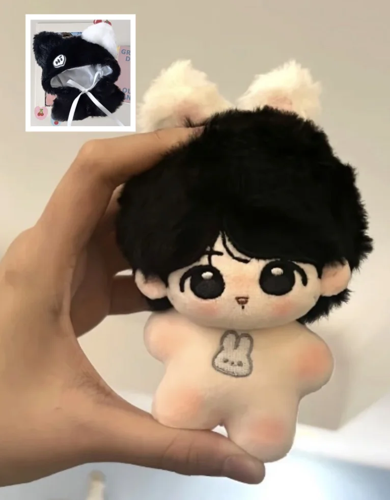 Gevulde 10 cm knappe jongen Idool Jeon Jungkook schattige katoenen pop rugzak hanger ornament of verjaardagscadeau fan collectie
