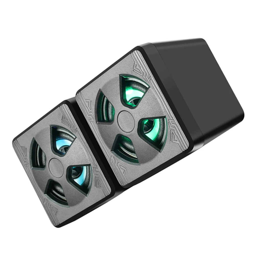 

2 pcs Mini Wired Speakers for Computer Desktop RGB Bass Gaming Small Subwoofer USB Plastic External HIFI Audio Powerful