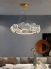 Candelabros de techo modernos para dormitorio, lámpara Led regulable con control remoto para decoración de niña, sala de estar 3