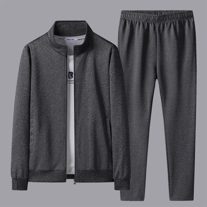 Mens 2 Piece Spring Autumn Trendy Cardigan Sweatshirt Casual Sports Suit Hoodie Pants Outfit Streetwear Fashion Sweatsuit set