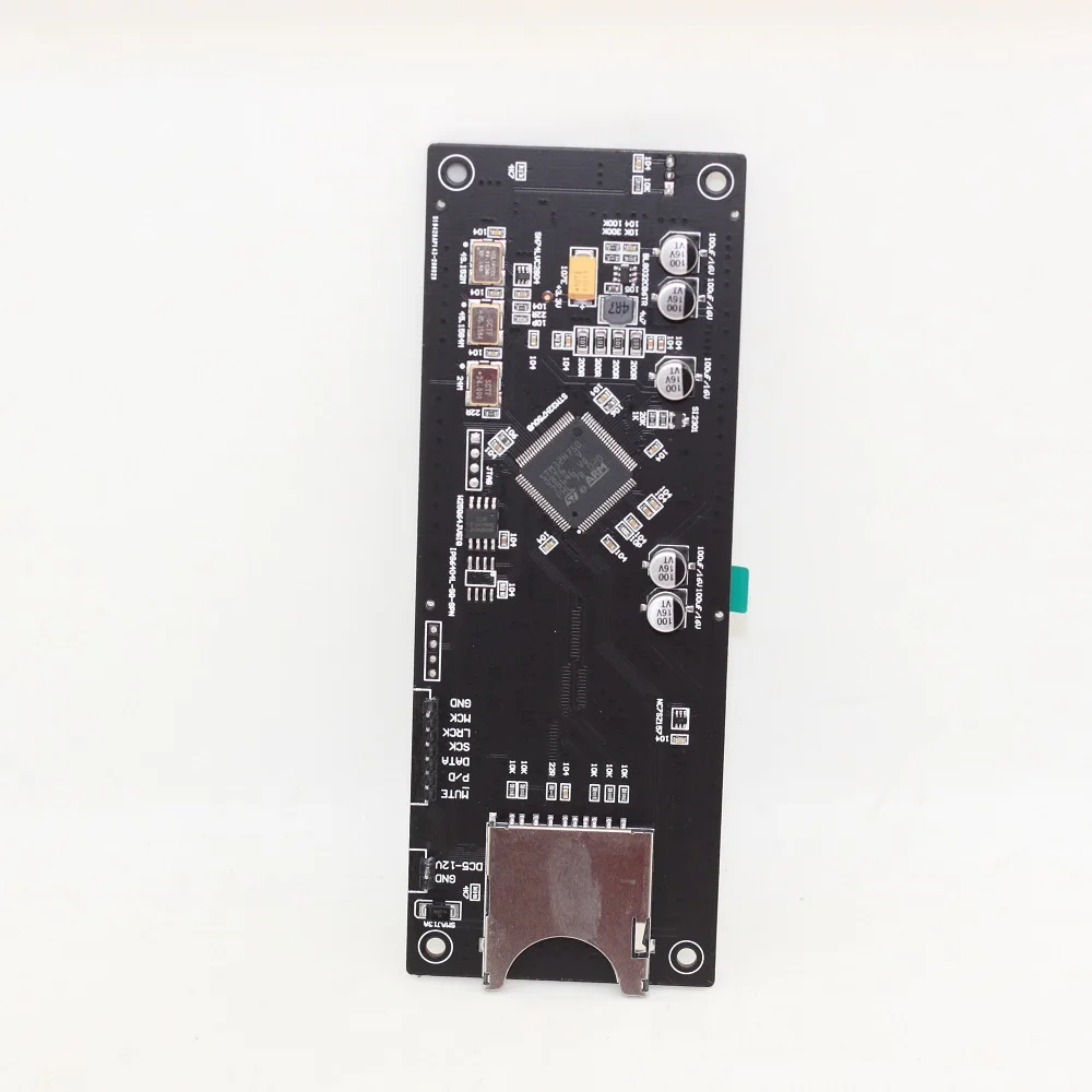 Apoio 32bit 192k dc12v 2.8 polegada cor lcd tela stm32h750 diy placa giratória de controle remoto sd lossless digital amplificador