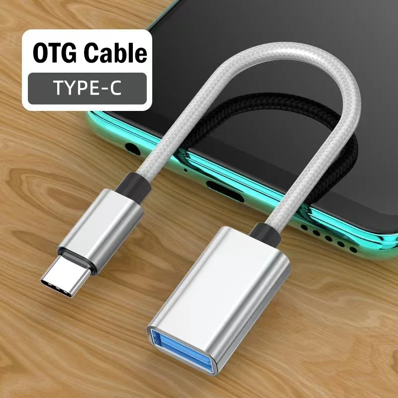 USB Type-C OTG Cable for Samsung S22 S23 S24 Ultra Plus/A53 A54 A55 A33 A34 A35/Galaxy Z Flip 4 5 6 Fold 4 5 6 USB OTG Adapter